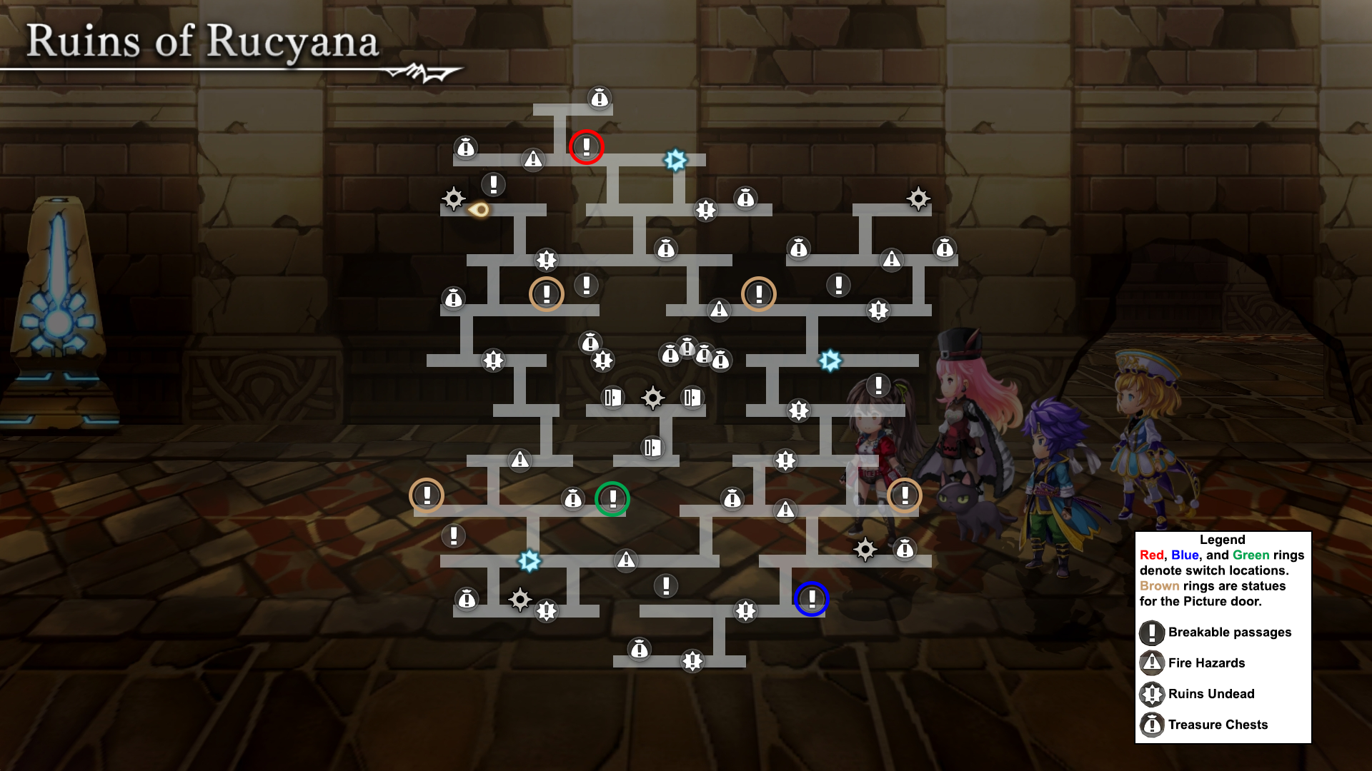 Ruins of Rucyana (Another Dungeon) Minimap 1.png